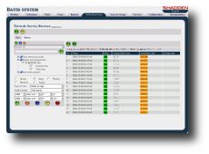 David system - the network management system: Network Service Browser Web application