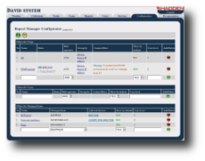 David system - the network management system: Report Manager Configurator Web application